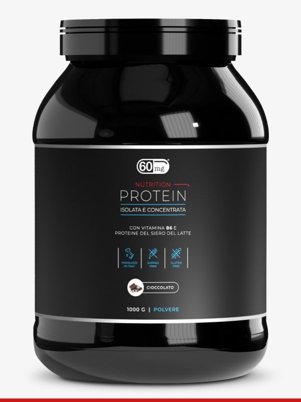 60mg Protein 1kg proteina isolata e concentrata