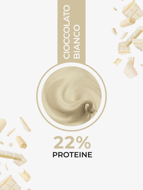 60mg Protein Cream crema spalmabile al cioccolato bianco 22% proteine